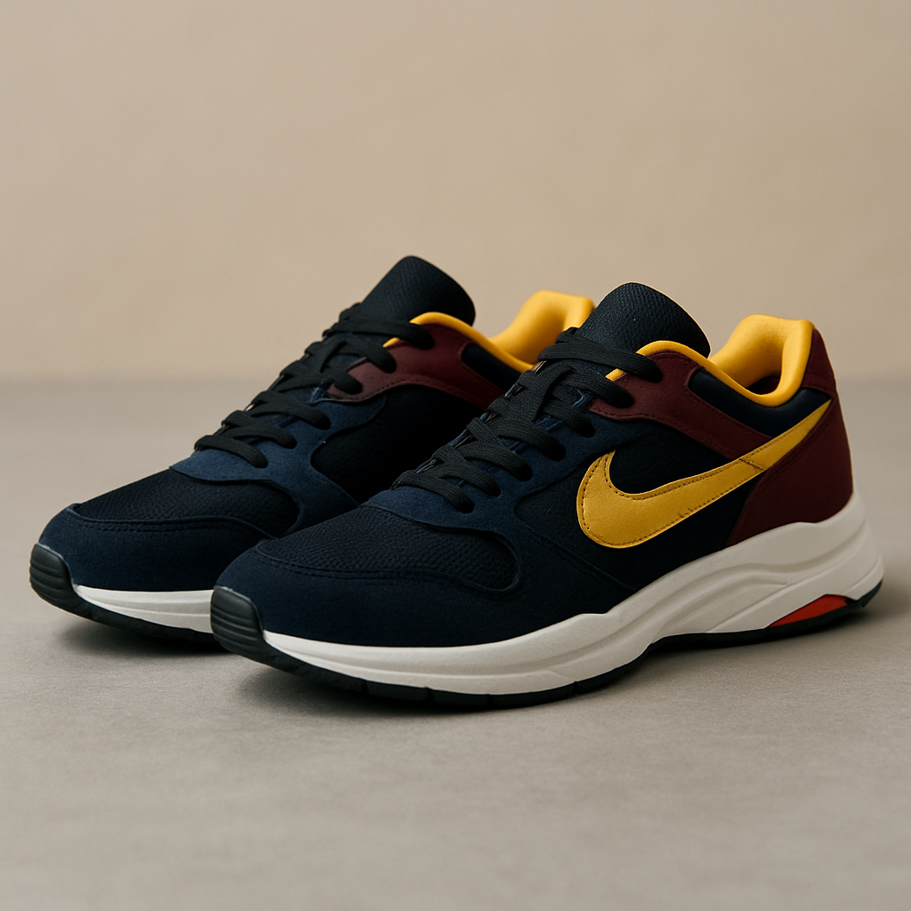 Deep Blue-Yellow Sneakers